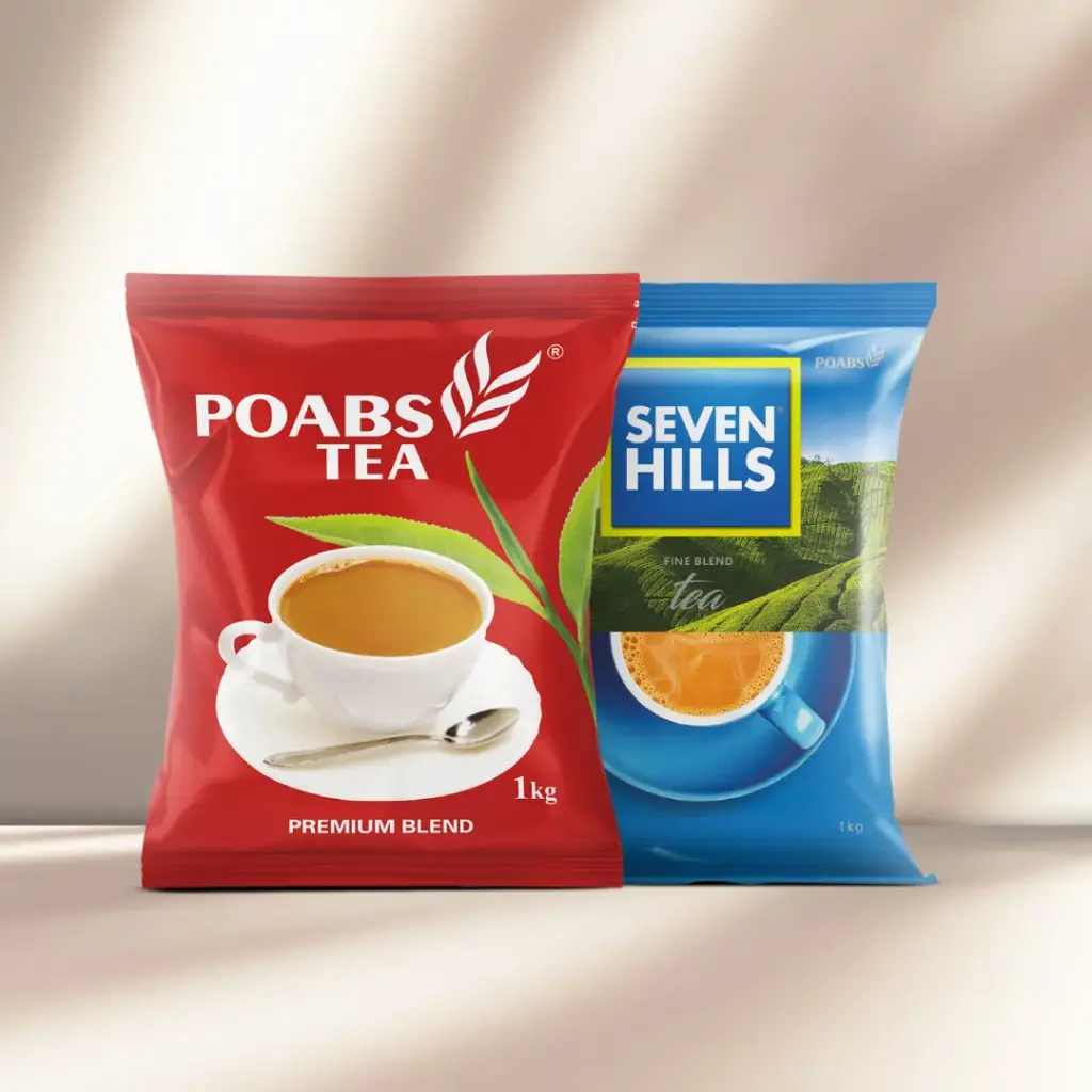 Combo Pack 2 kg (POABS TEA - Premium Blend CTC Dust Tea 1Kg + SEVEN HILLS - Fine Blend CTC Dust Tea 1Kg) 